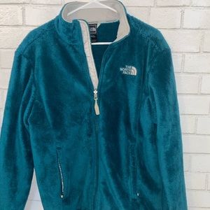 Blue fleece North Face Jacket